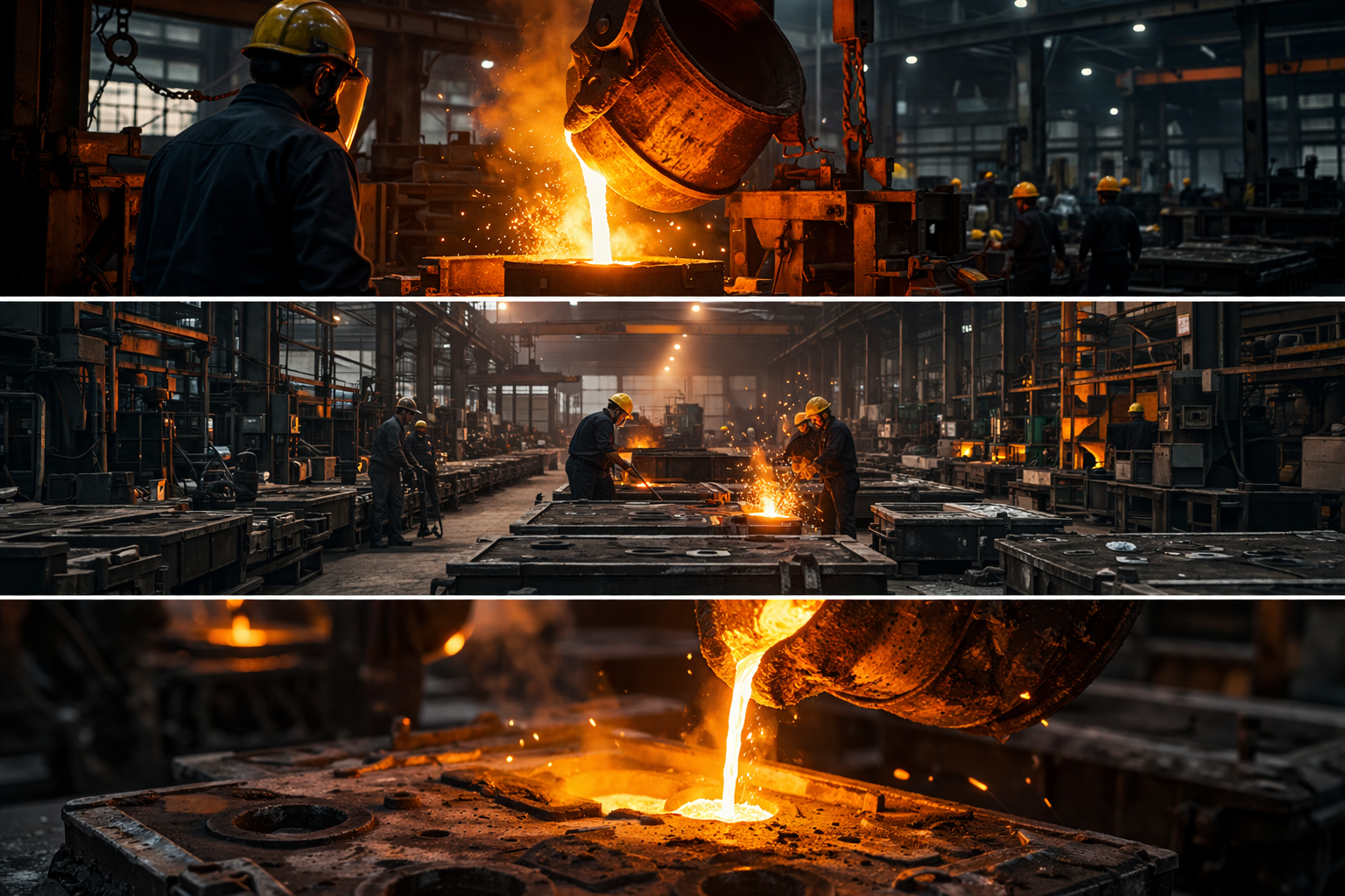 Foundry production unit